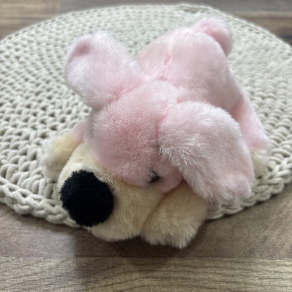 FAO Schwarz Penelope The Pink Pup Plush 7” Small Stuffed Animal - Picture 1 of 5